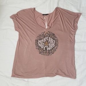 "Make Art Not War" Obey N°89 Womens Shirt| L